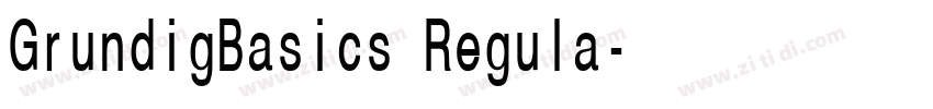 GrundigBasics Regula字体转换